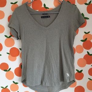 Sage Green V-neck Tee